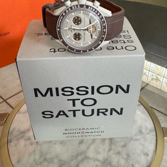 Bioceramic MoonSwatch Mission to Saturn Watch - Picture 1 of 6